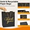 20 Pcs Black and Gold Gift Bags with Handles - Medium Size Thank You Bags Bulk for Weddings